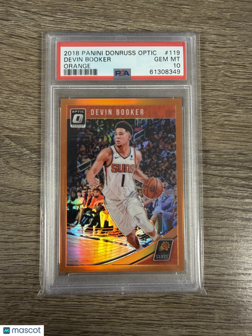 2018 Panini Donruss Optic Devin Booker #119 Orange PSA 10