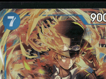 2023 Bandai One Piece Card Game Awakening of the New Era Sabo Holofoil On Play Blocker Alternate Art