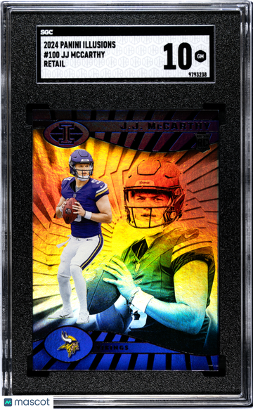 2024 Panini Illusions JJ Mccarthy #100 Retail SGC 10