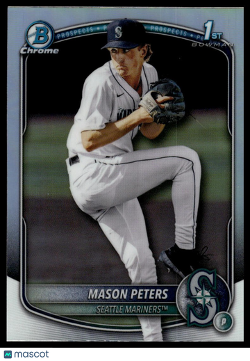2025 Bowman Draft Mason Peters #BDC-27 Chrome Refractor