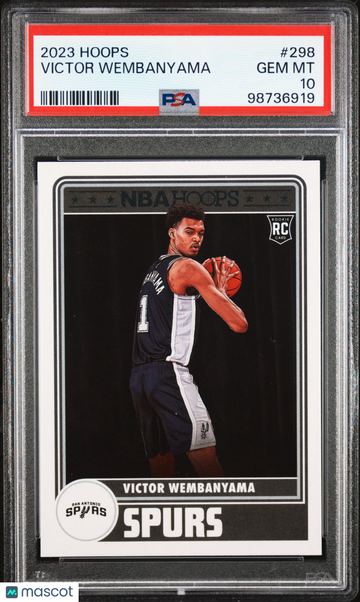 2023 Panini NBA Hoops Victor Wembanyama #298 PSA 10