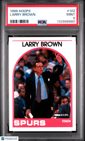1989 Hoops Larry Brown #102 PSA 9