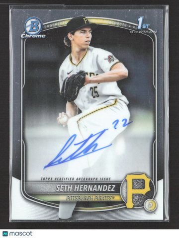 2025 Topps Bowman Chrome Seth Hernandez #CPA-SH /3 Prospect 1st Bowman