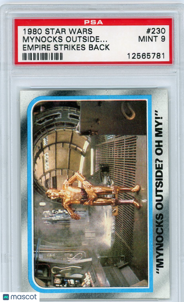 1980 Star Wars Empire Strikes Back Mynocks Outside.. . #230 PSA 9