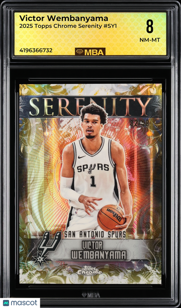 2025 Topps Chrome Serenity Victor Wembanyama #SY1 MBA 8