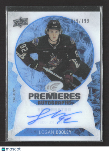 2024 Upper Deck Ice Ice Premieres Autographs Logan Cooley #IPA-LC