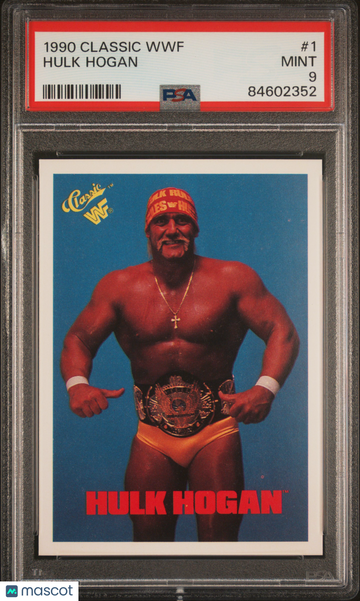 1990 Classic WWF Hulk Hogan #1 PSA 9