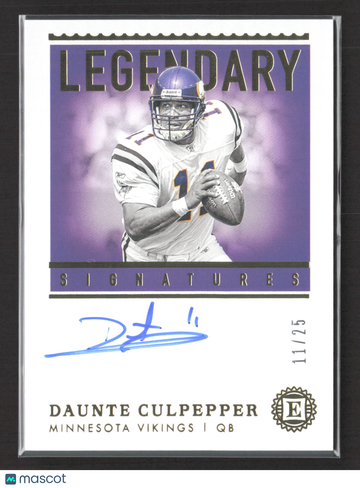 2021 Panini Encased Legendary Signatures Daunte Culpepper #LS-DC /25