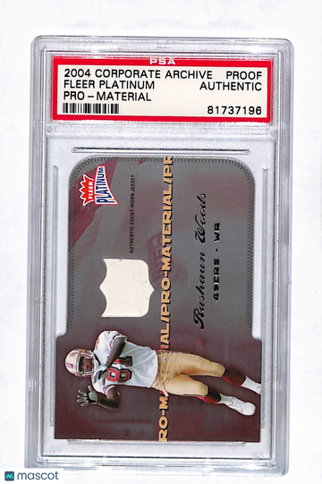 2004 Corporate Archives 2004 Fleer Platinum #PROOF Pro Material PSA A