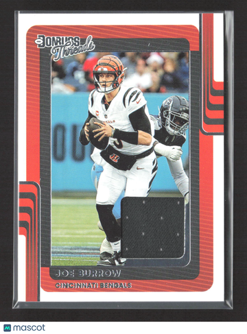 2025 Panini Donruss Threads Joe Burrow #DTH-JBW Authentic Memorabilia