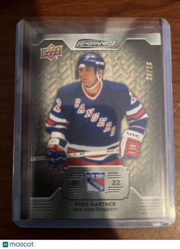 2023-24 Upper Deck Engrained Mike Gartner #89 White Insert