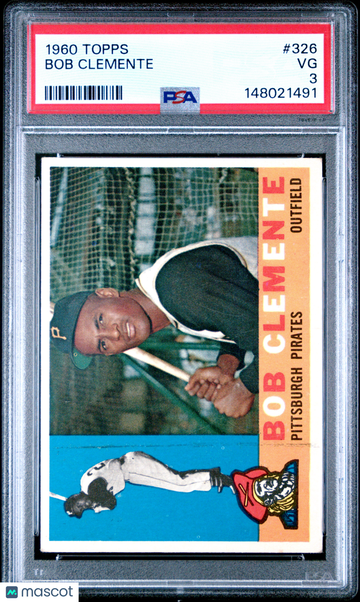 1960 Topps Bob Clemente #326 PSA 3