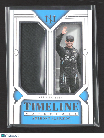 2024 Panini National Treasures Racing Timeline Materials Anthony Alfredo #TM-AAO Race-worn/used material