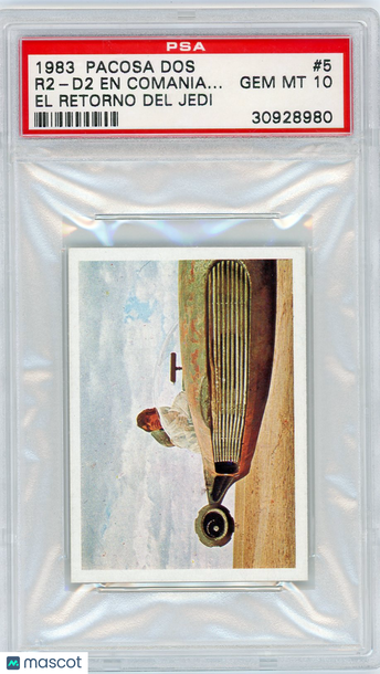 1983 Pacosa Dos El Retorno Del Jedi R2-D2 EN Comania.. . #5 PSA 10