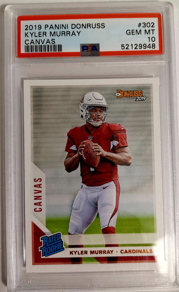 2019 Kyler Murray Donruss Canvas Rated Rookie PSA 10