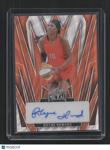2024 WOMEN OF SPORT RHYNE HOWARD #BA-RH1 /4 ORANGE REFRACTOR SN