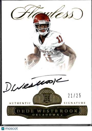 2017 Panini Flawless Collegiate Dede Westbrook #RA-DW /25 RC
