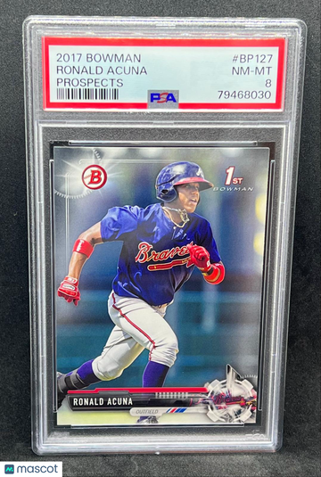 2017 Bowman Ronald Acuna Jr. #BP127 PSA 8