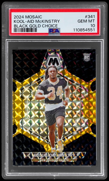 2024 Panini Mosaic Kool-aid Mckinstry Black Gold Choice PSA 10