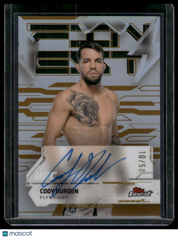 2025 Topps Finest UFC Cody Durden #FA-CD /50 Topps