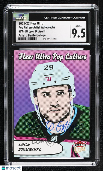 2021-22 Upper Deck Fleer Ultra - Pop Culture - Artist Autographs Benito Gallego Leon Draisaitl #PC-18 Artist Autographs
