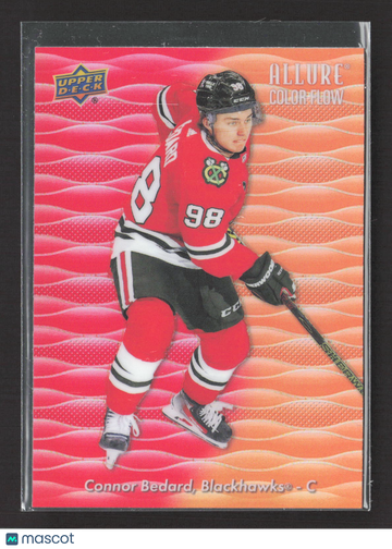 2023 Upper Deck Allure Color Flow Connor Bedard #CF-16 Red-Orange