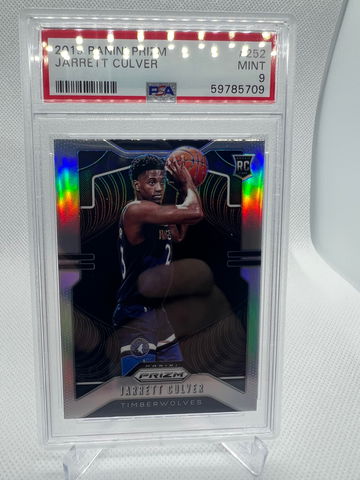 2019 Panini Prizm Jarret Culver Silver Prizm RC PSA 9