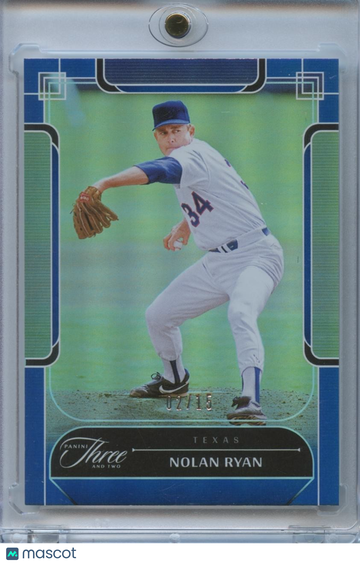 Nolan Ryan 2024 Panini Three And Two Blue SSP Texas Rangers 2/15 #8