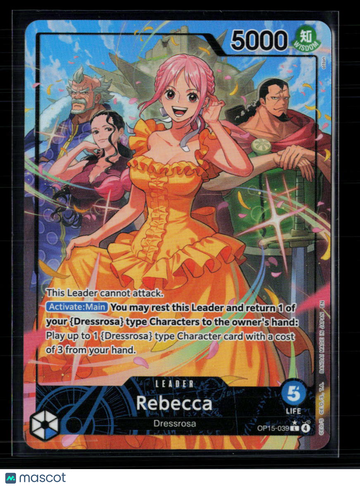 2023 One Piece Card Game Awakening of the New Era Rebecca Holo Leader Alternate Art