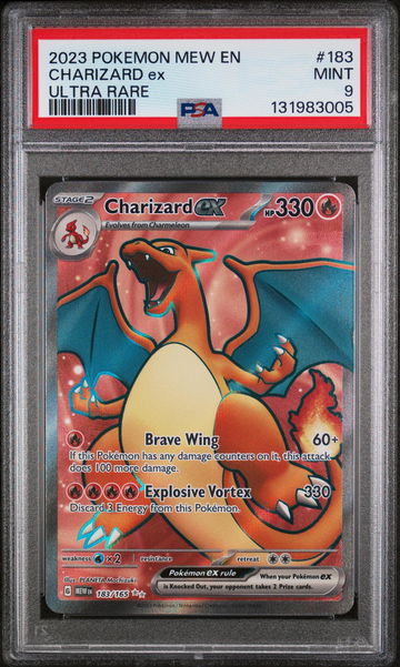 2023 Pokemon Scarlet and Violet 151 Ultra Rare Holo Charizard Ex #183 PSA 9