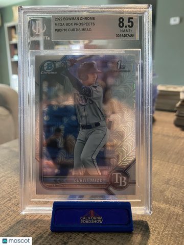 2022 Bowman Chrome Mega Box Prospects Curtis Mead #BCP10 BGS 8.5