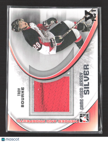 2012 In The Game Heroes and Prospects Troy Bourke #M-40 Silver Game-Used Jersey