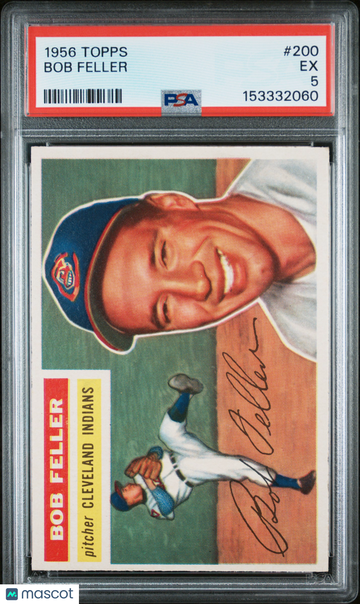 1956 Topps Bob Feller #200 PSA 5