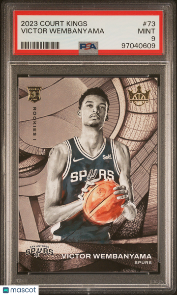 2023 Panini Court Kings Victor Wembanyama #73 Rookie PSA 9