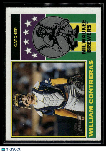 2025 Topps Heritage William Contreras #76PI-9 1976 Player Icons