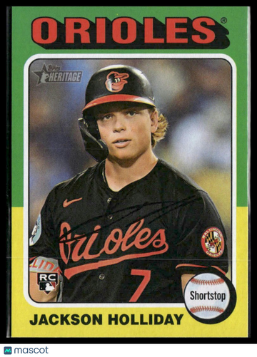 2024 Topps Heritage Jackson Holliday #692 RC