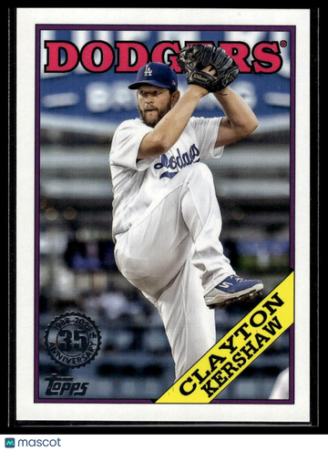 2023 Topps Clayton Kershaw #T88-21 1988 Topps Baseball 35th Anniversary (Series One)