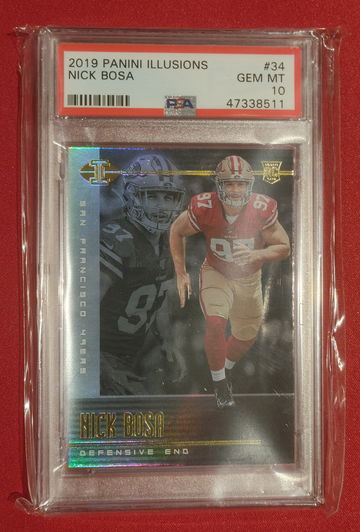 2019 Panini Illusions San Francisco 49ers Nick Bosa Rookie