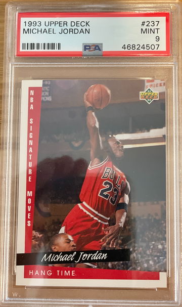Michael Jordan GOAT 1993 Upper Deck #237 "HANG TIME" PSA 9 MINT