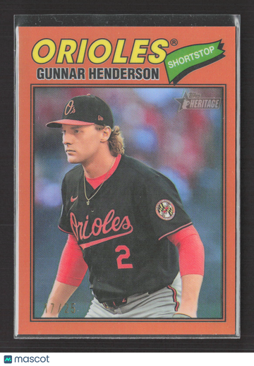 2025 Topps Heritage Gunnar Henderson #287 /25
