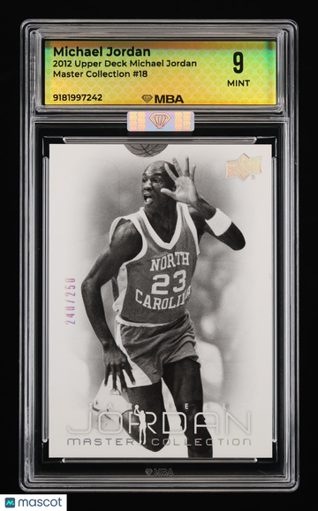 2012 Upper Deck Michael Jordan Master Collection Michael Jordan #18 MBA 9
