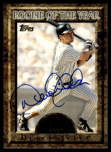 1997 Topps Certified Derek Jeter Rookie of the Year Auto