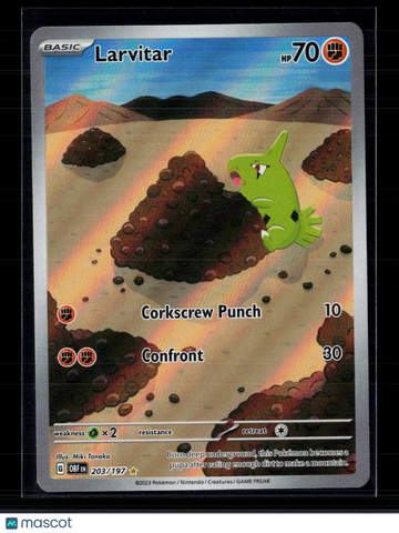 Pokemon 2023 Obsidian Flames Larvitar #203/197