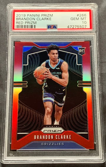 2019 Prizm Brandon Clarke Red #83/299 PSA 10
