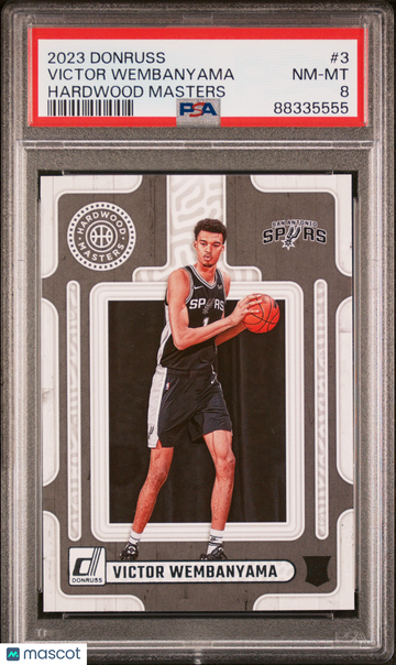 2023 Panini Donruss Hardwood Masters Victor Wembanyama #3 PSA 8