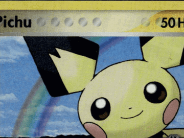 2007 Pokemon EX Power Keepers Pichu Reverse Holo Rare Trading Card #21/108