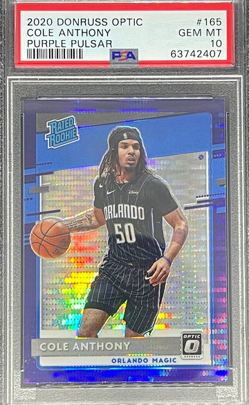 2020 Optic Coke Anthony Purple Pulsar PSA 10