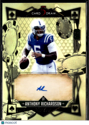 Anthony Richardson 2024 Wild Card 5 Card Draw Auto Indianapolis Colts
