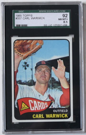 1965 Topps #357 Carl Warwick SCG 92 NM-MT + 8.5
