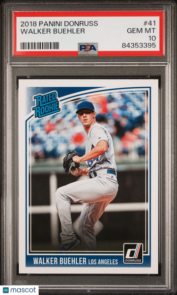 2018 Panini Donruss Walker Buehler #41 PSA 10